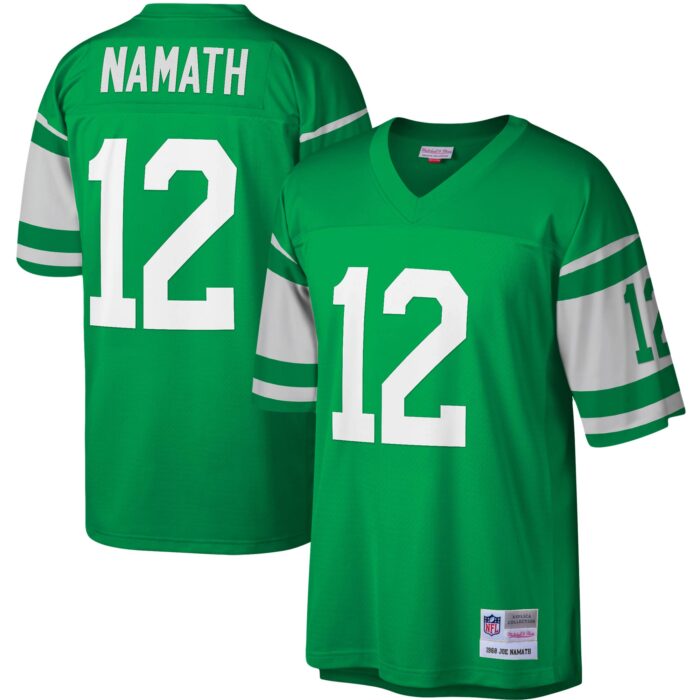 Men’s New York Jets Joe Namath Mitchell & Ness Kelly Green Legacy Replica Jersey