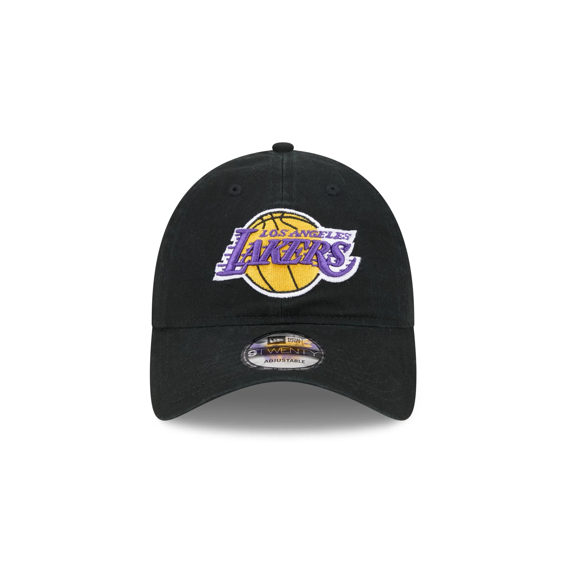 Los Angeles Lakers Black 9TWENTY Adjustable Hat