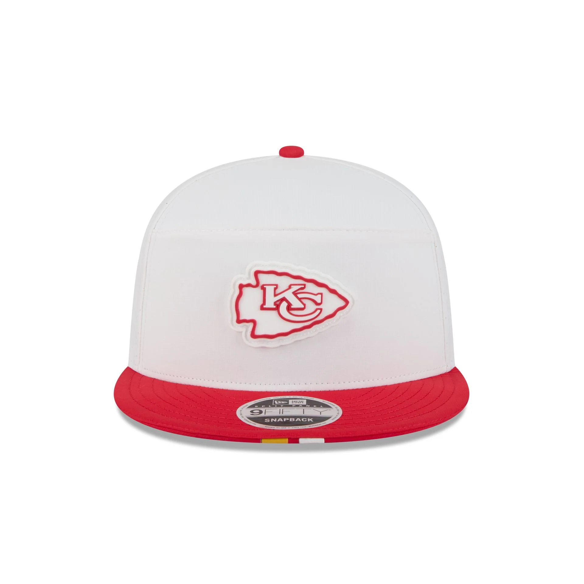 Kansas City Chiefs 2025 Training Split Panel 9FIFTY Snapback Hat