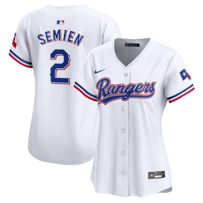 Women’s Texas Rangers Marcus Semien Nike White Home Limited Player Jersey