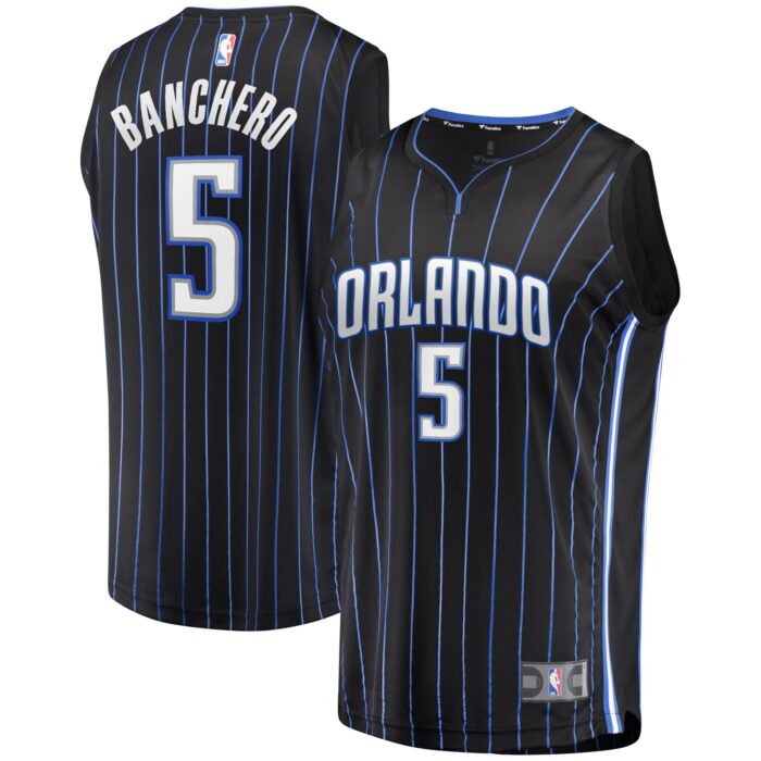 Youth Orlando Magic Paolo Banchero Fanatics Black Fast Break Player Jersey – Icon Edition