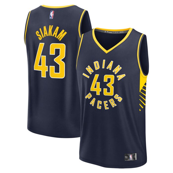 Men’s Indiana Pacers Pascal Siakam Fanatics Navy Fast Break Player Jersey – Icon Edition