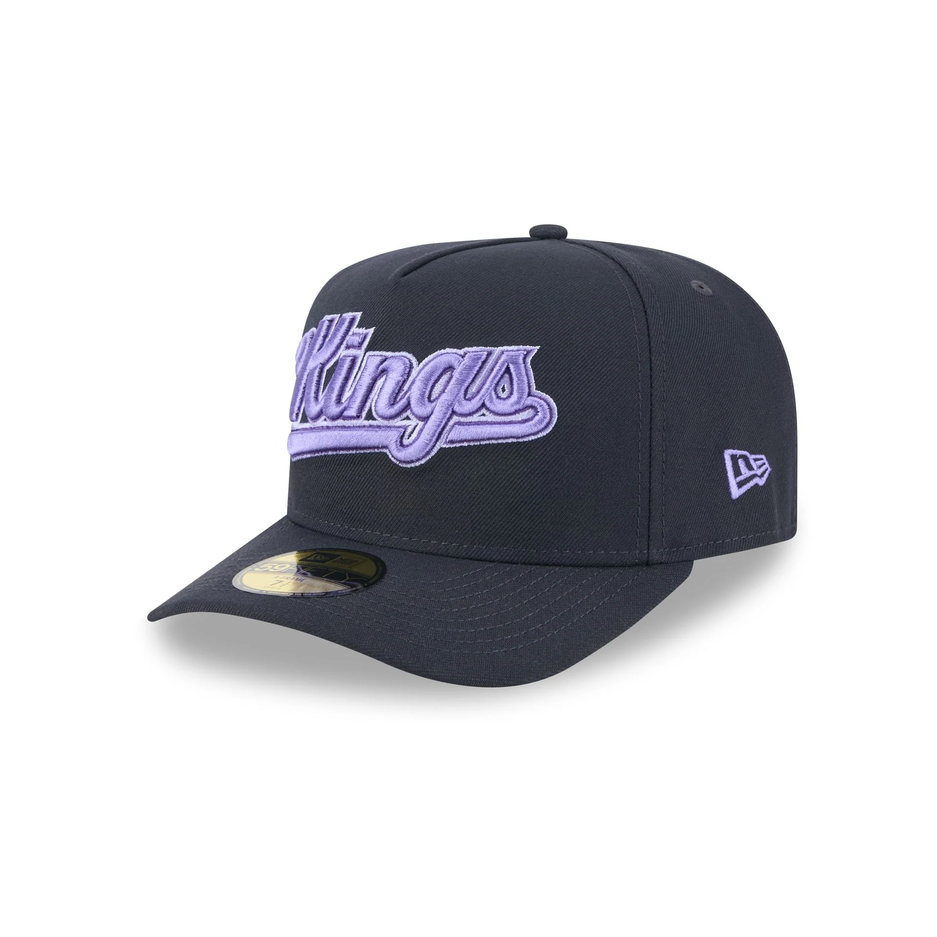 Sacramento Kings Navy Lavender 59FIFTY A-Frame Fitted Hat