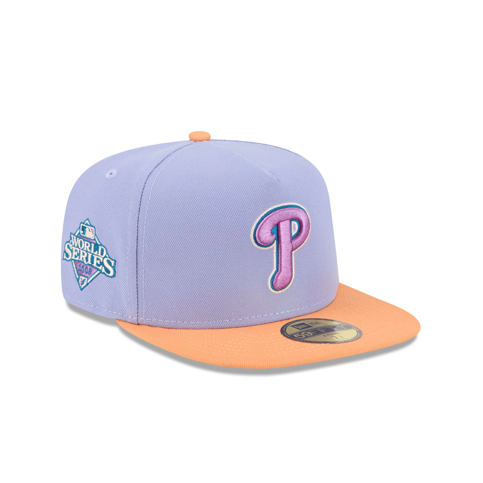 Philadelphia Phillies Lavender 59FIFTY A-Frame Fitted Hat