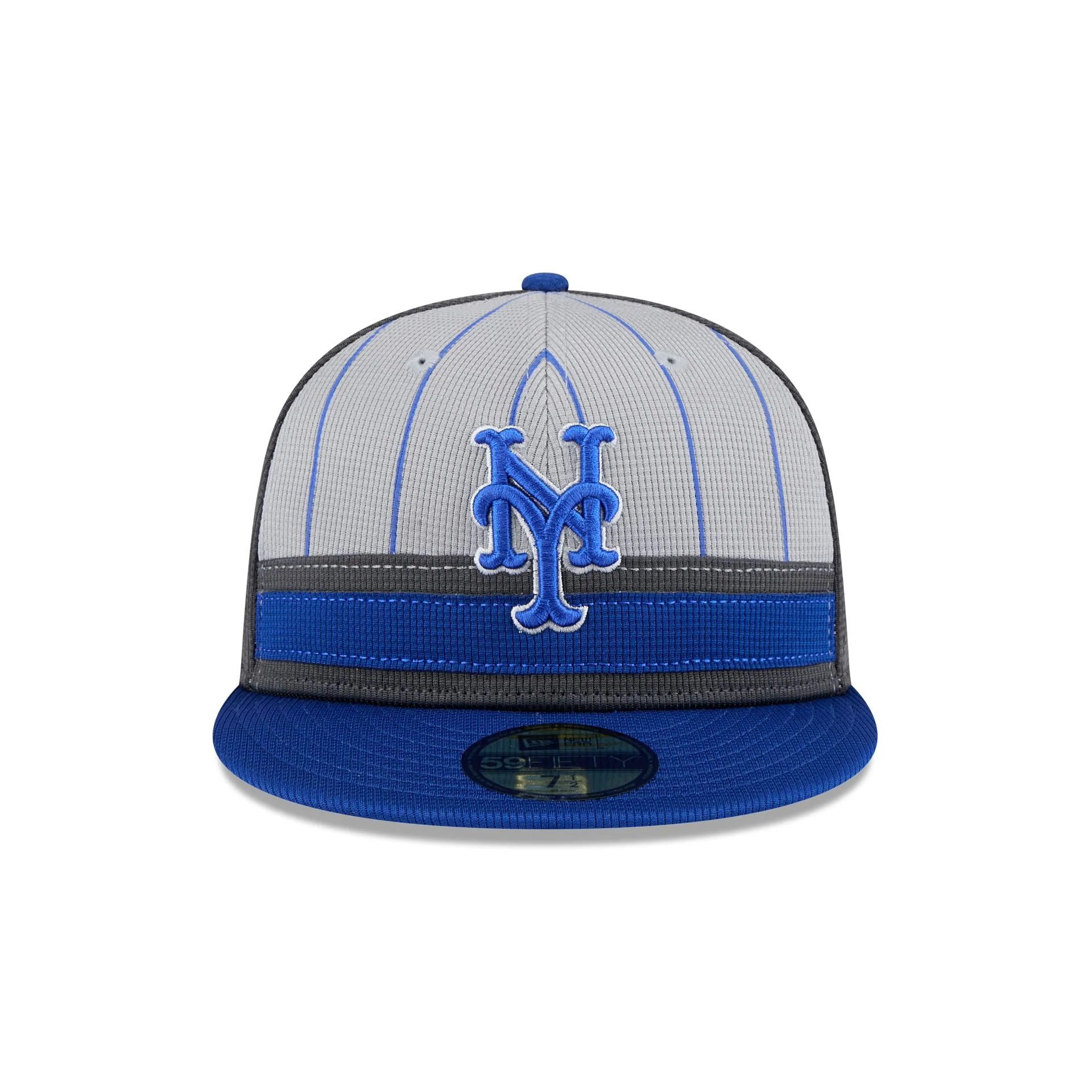 New York Mets 2025 Batting Practice Gray 59FIFTY Fitted Hat