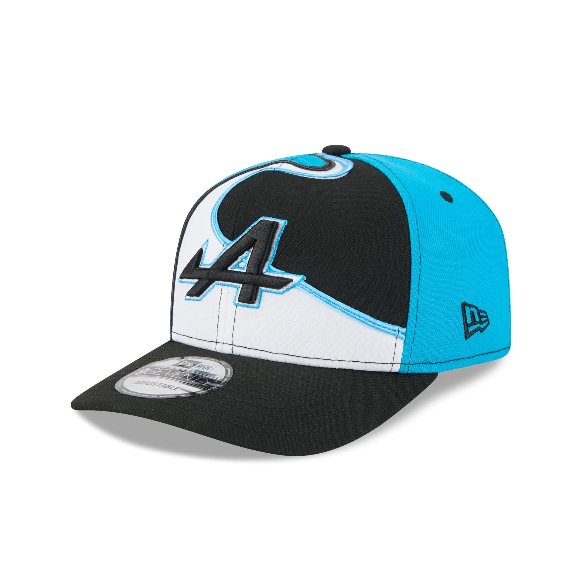 2025 Miami Race BWT Alpine F1 Team Blue Black 9SEVENTY Stretch-Snap Hat