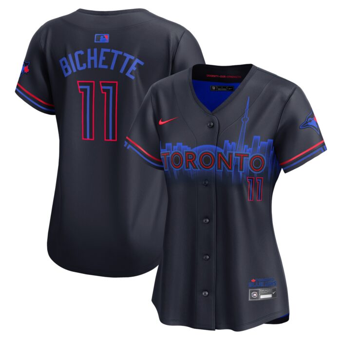 Women’s Toronto Blue Jays Bo Bichette Nike Navy 2024 City Connect Limited Player Jersey