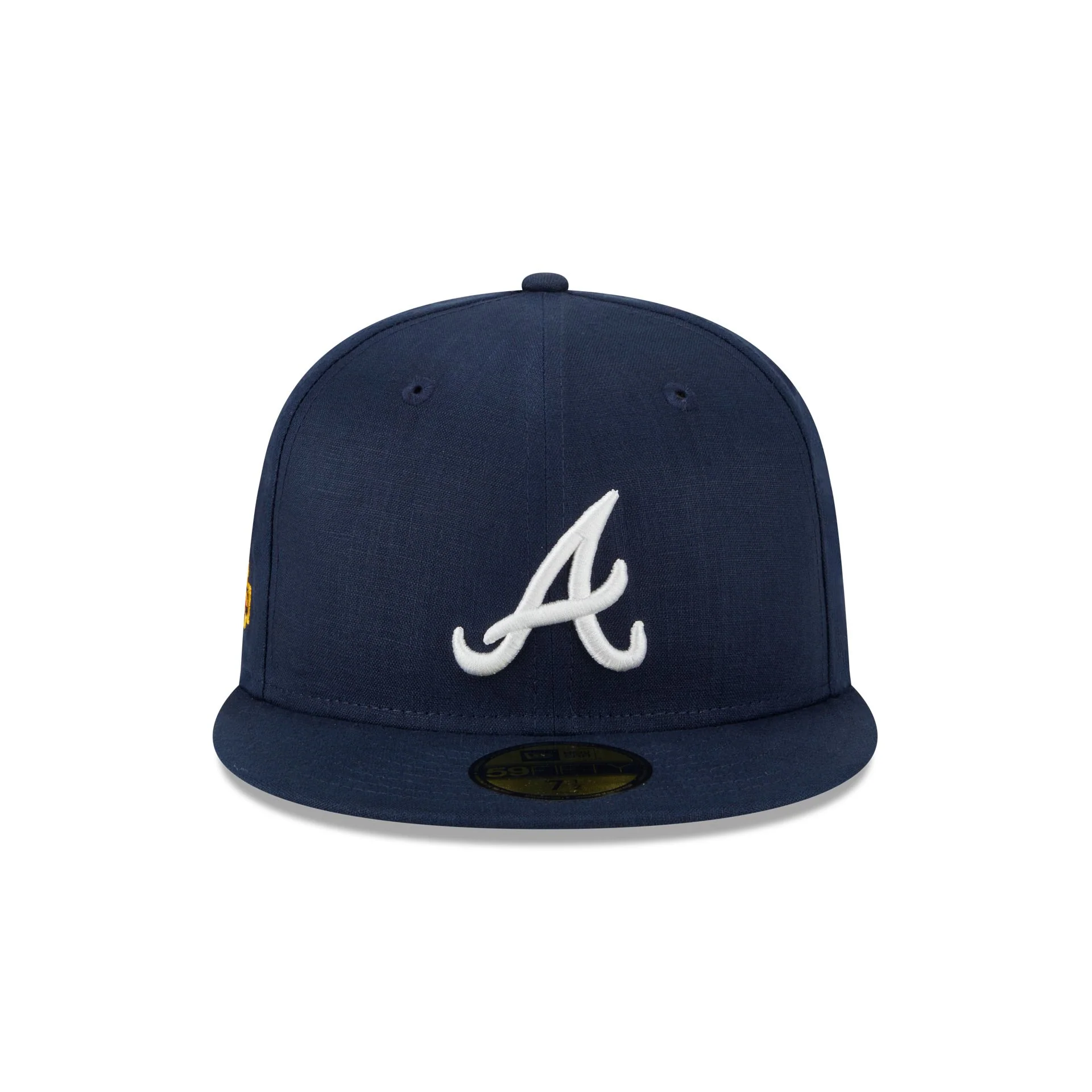 Team Linen Atlanta Braves 59FIFTY Fitted Hat