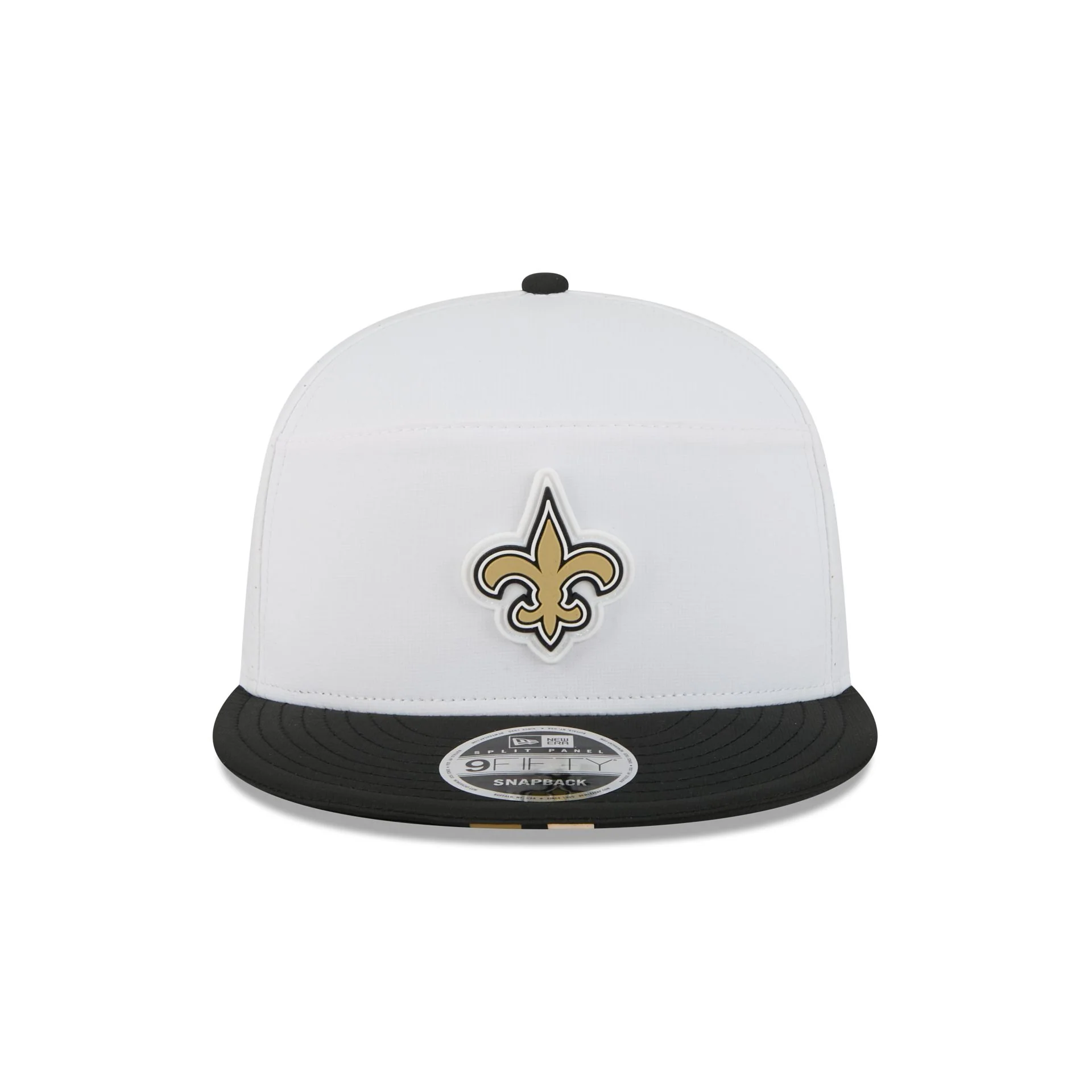 New Orleans Saints 2025 Training Split Panel 9FIFTY Snapback Hat
