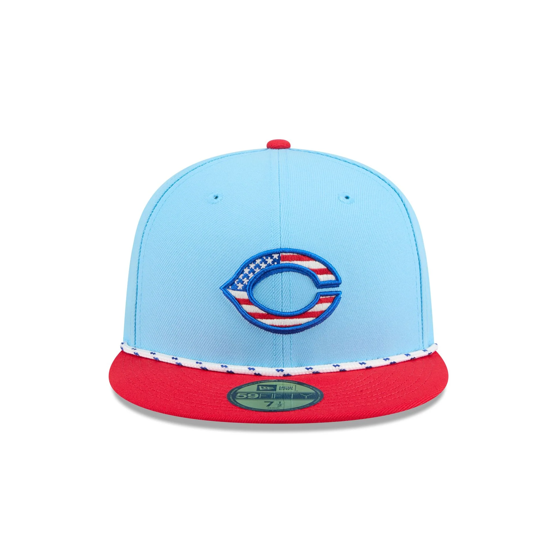 Cincinnati Reds Independence Day 2025 59FIFTY Fitted Hat