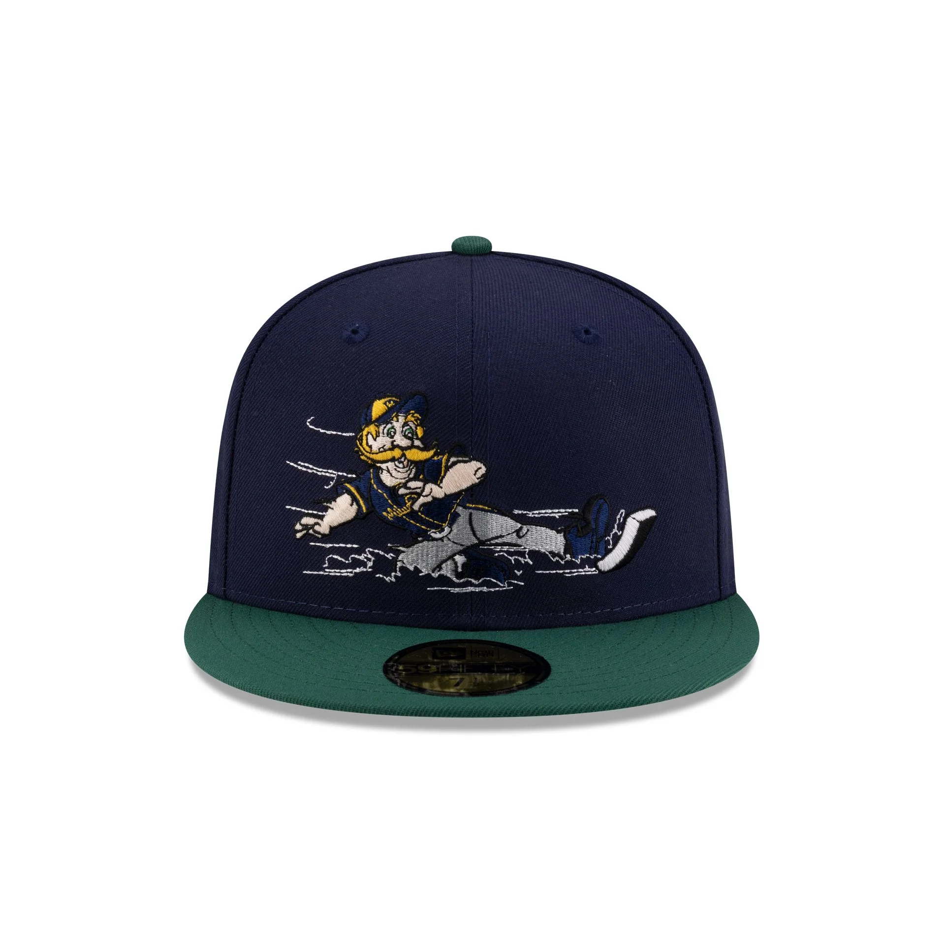 Milwaukee Brewers Mascot Light Navy 59FIFTY Fitted Hat