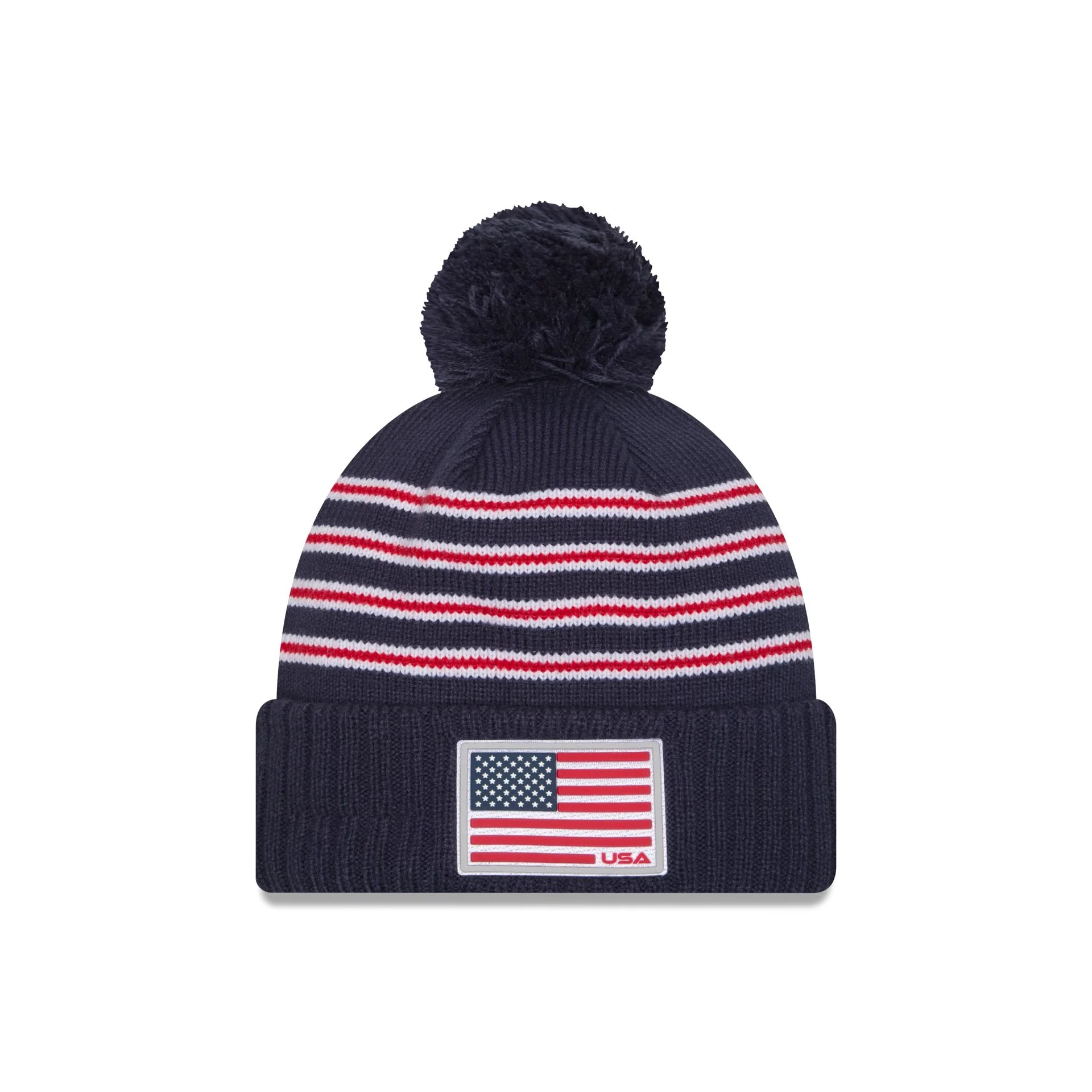 2025 Ryder Cup Team USA Flag Pom Knit Hat