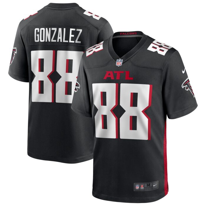 Men’s Atlanta Falcons Tony Gonzalez Nike Black Game Retired Player Jersey