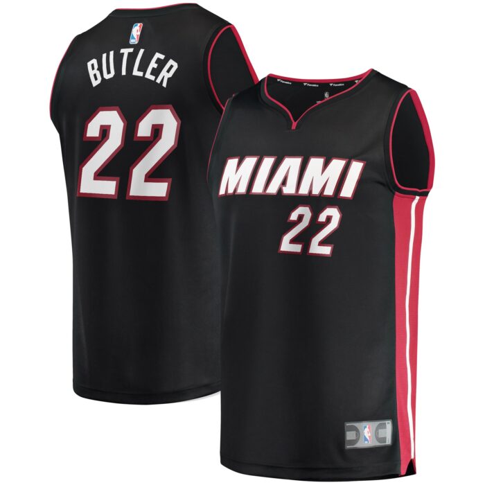 Men’s Miami Heat Jimmy Butler Fanatics Black Fast Break Replica Player Jersey – Icon Edition
