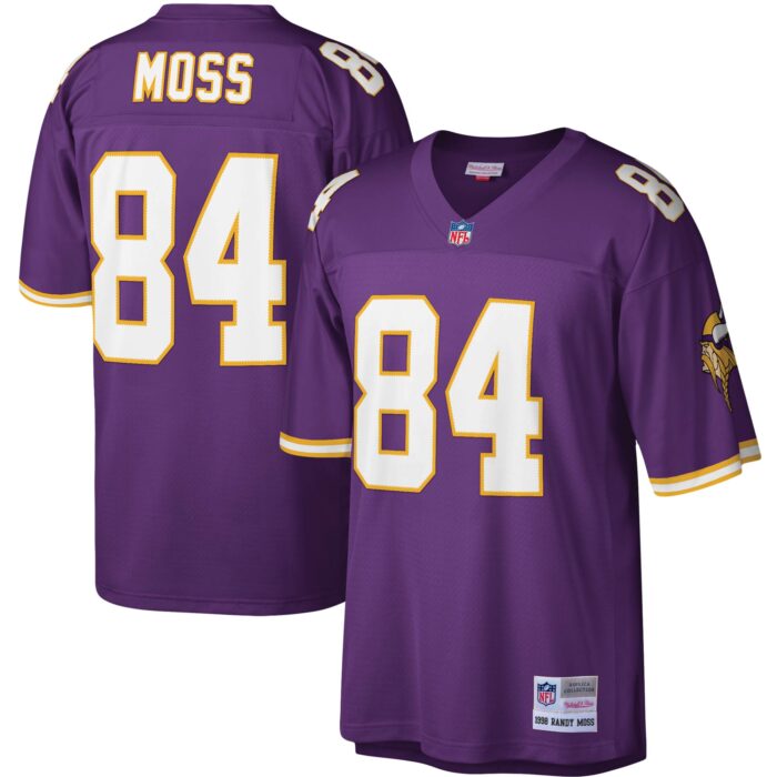 Men’s Minnesota Vikings Randy Moss Mitchell & Ness Purple Legacy Replica Jersey