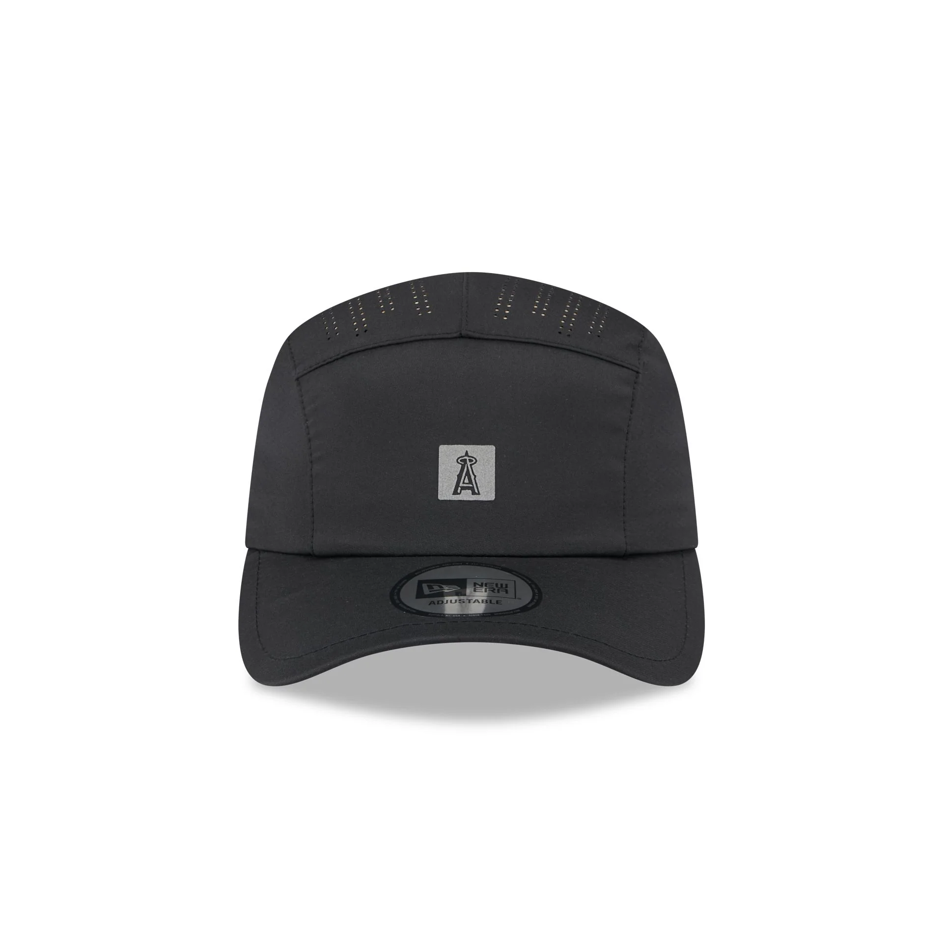 Los Angeles Angels Black Reflect Runner Adjustable Hat