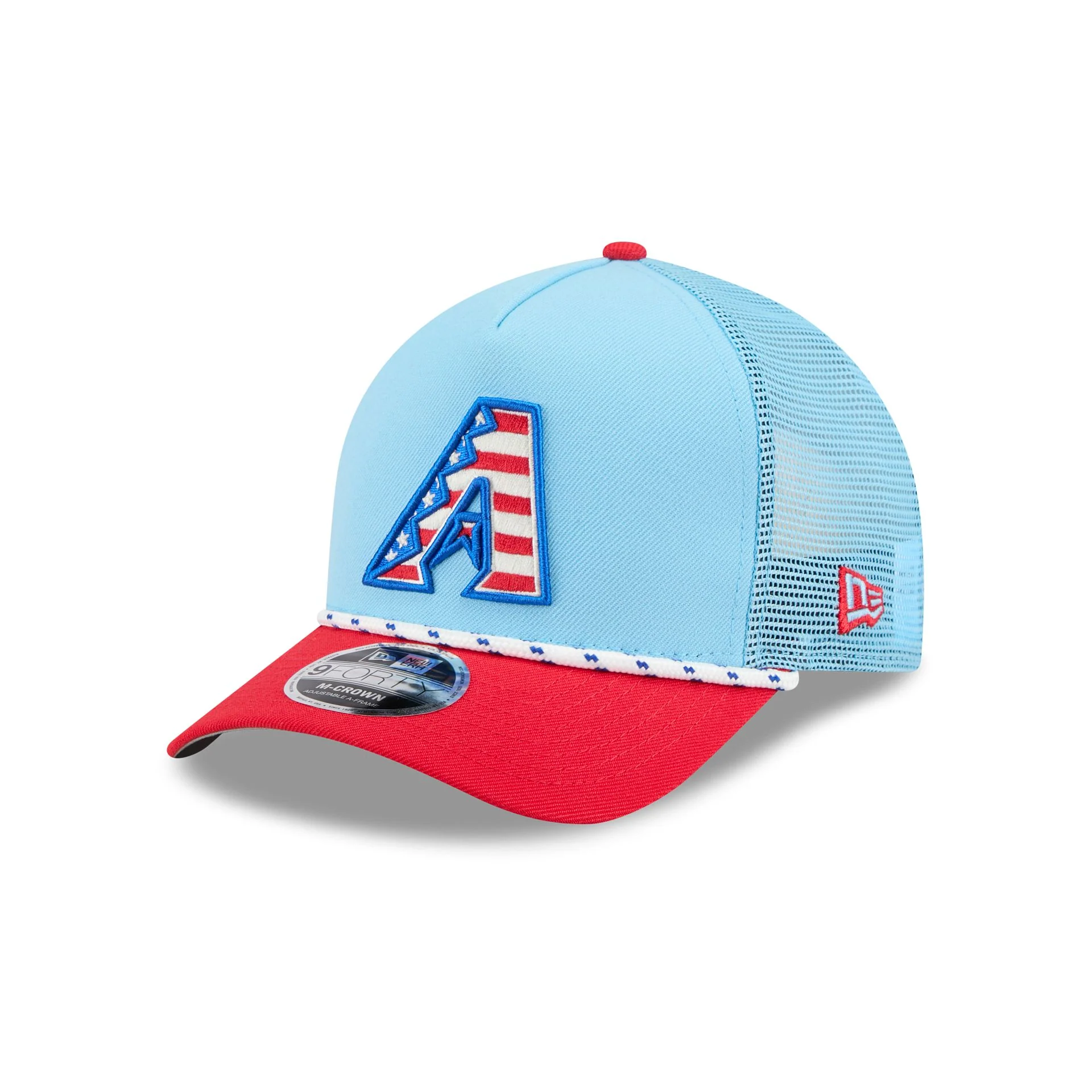 Arizona Diamondbacks Independence Day 2025 9FORTY M-Crown A-Frame Trucker Hat