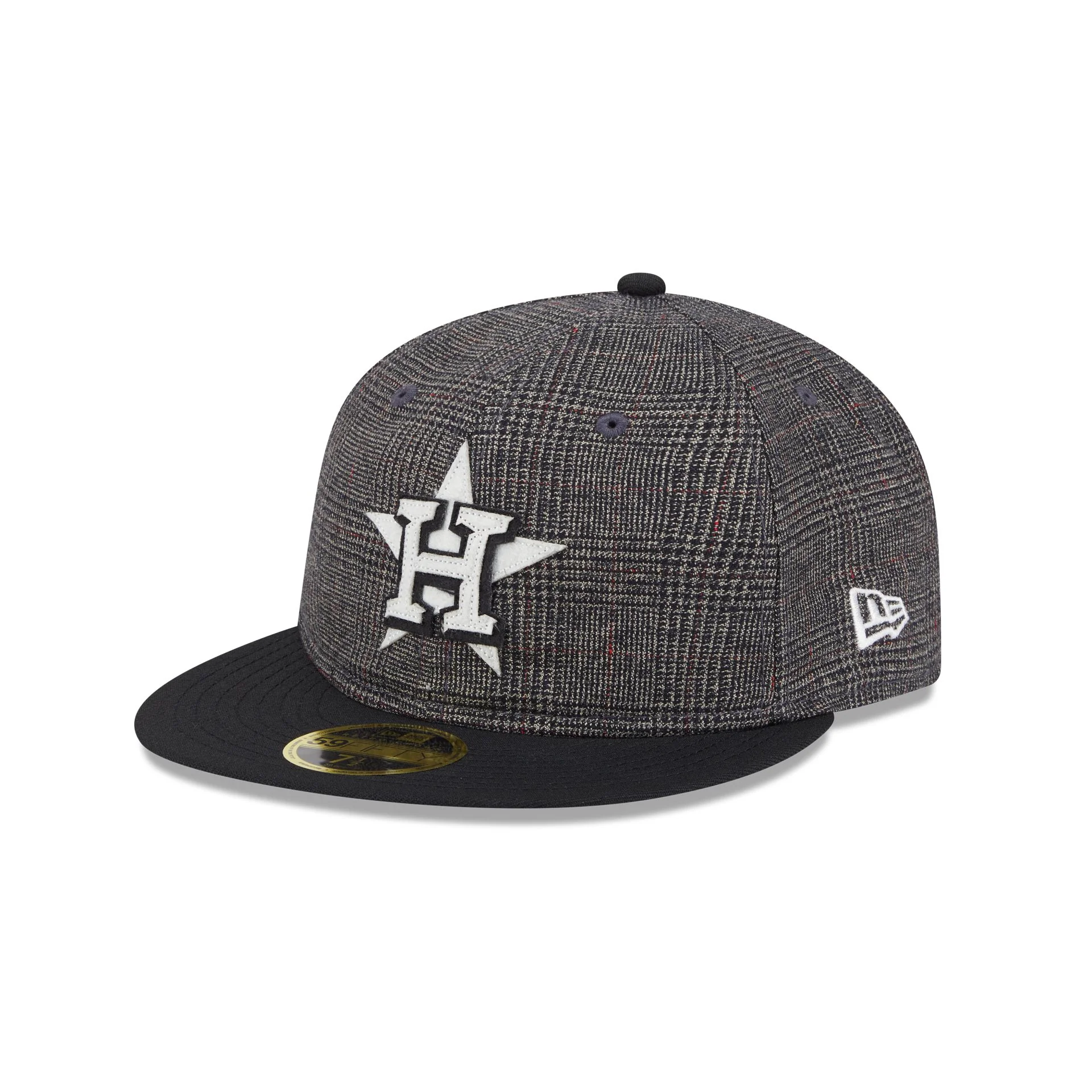 Houston Astros Plaid Retro Crown 59FIFTY Fitted Hat