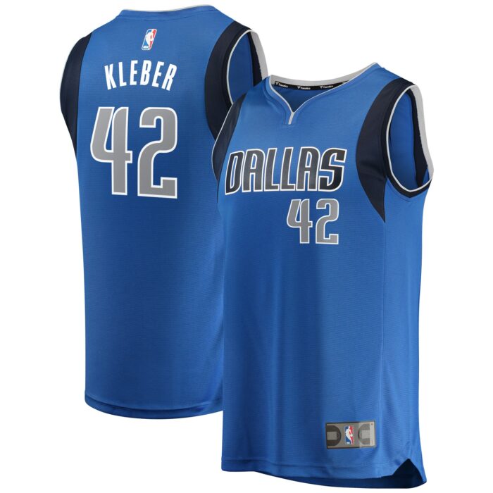 Men’s Dallas Mavericks Maxi Kleber Fanatics Blue Fast Break Replica Team Color Player Jersey – Icon Edition