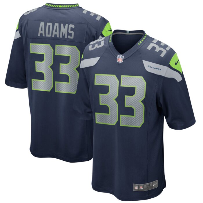 Men’s Seattle Seahawks Jamal Adams Nike College Navy Game Player Jersey