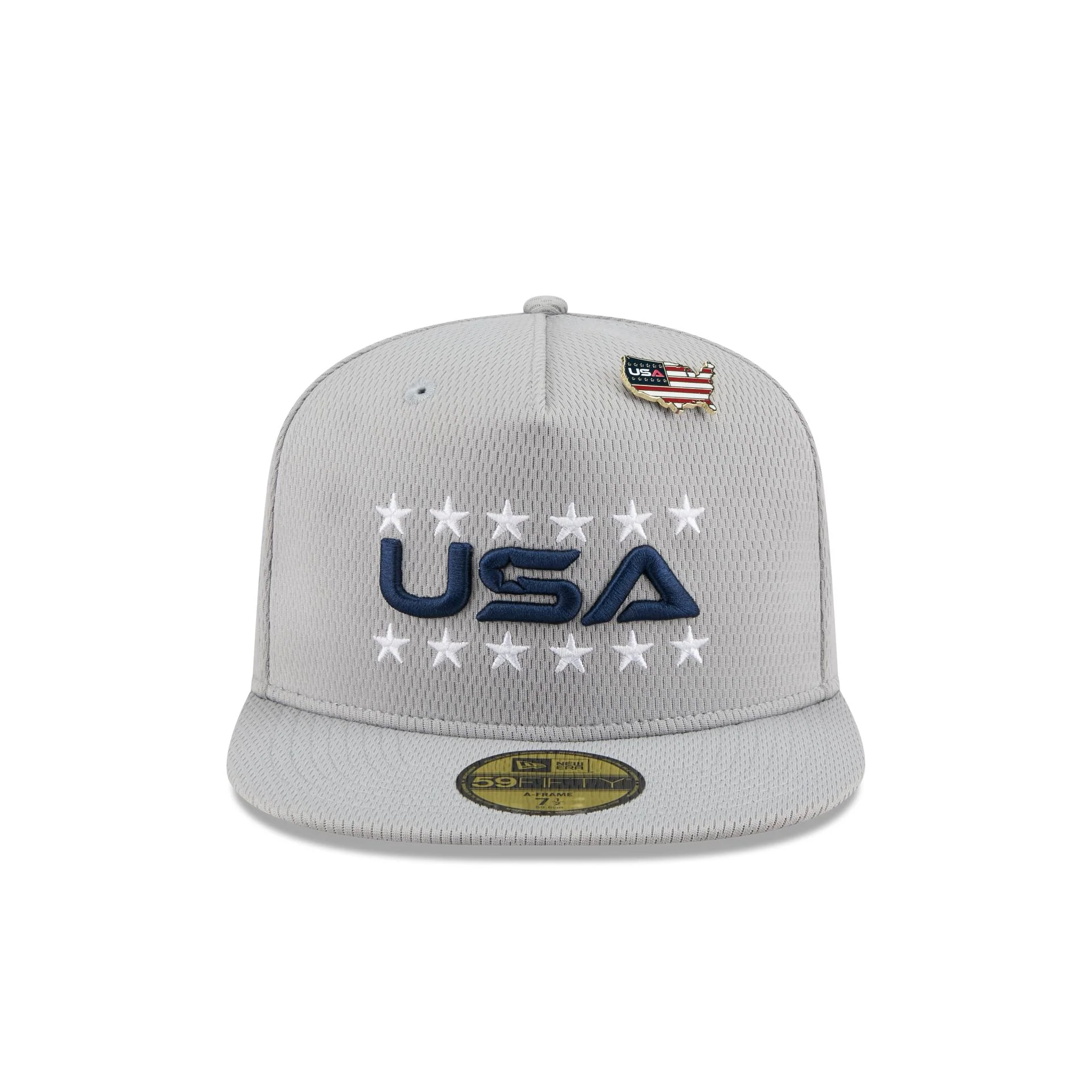 2025 Ryder Cup Team USA Gray 59FIFTY A-Frame Fitted Hat
