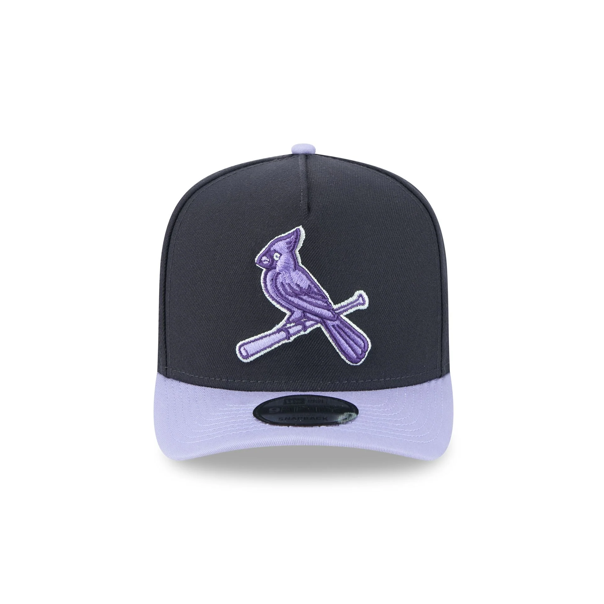 St. Louis Cardinals Navy Lavender 9FIFTY A-Frame Snapback Hat
