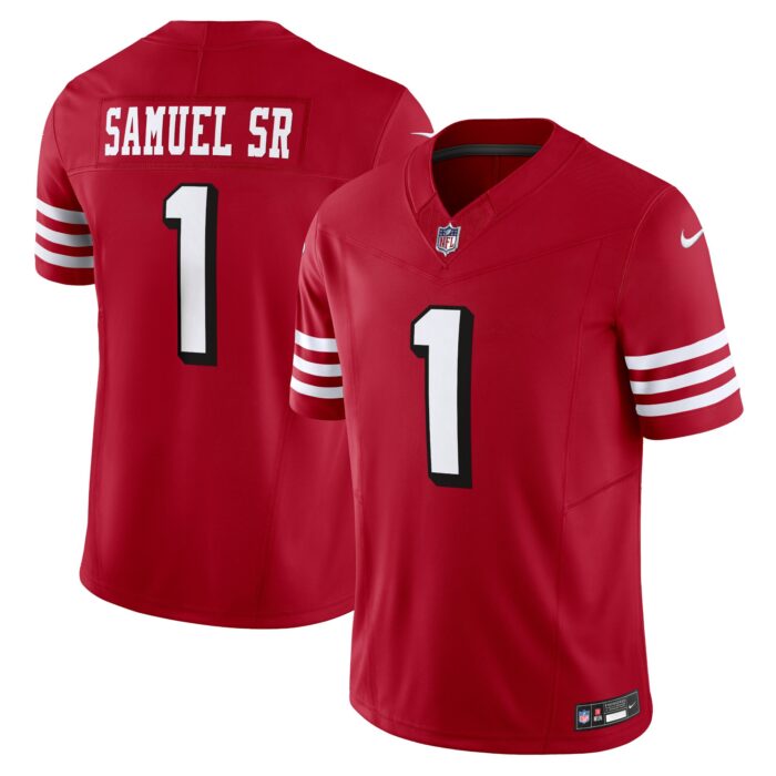 Men’s San Francisco 49ers Deebo Samuel Sr Nike Scarlet Alternate Vapor F.U.S.E. Limited Jersey