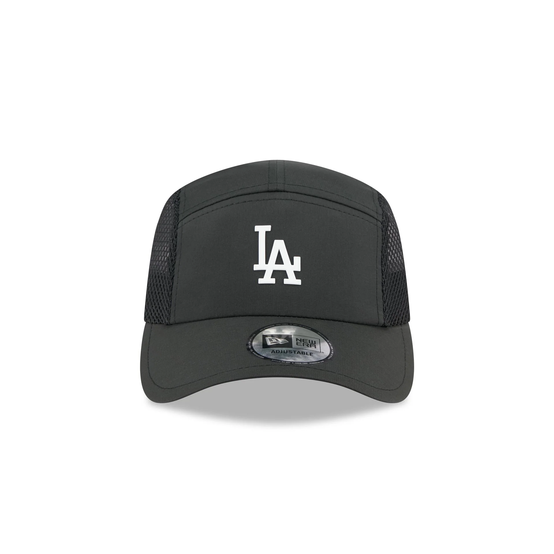 Los Angeles Dodgers Black Poly Runner Adjustable Hat