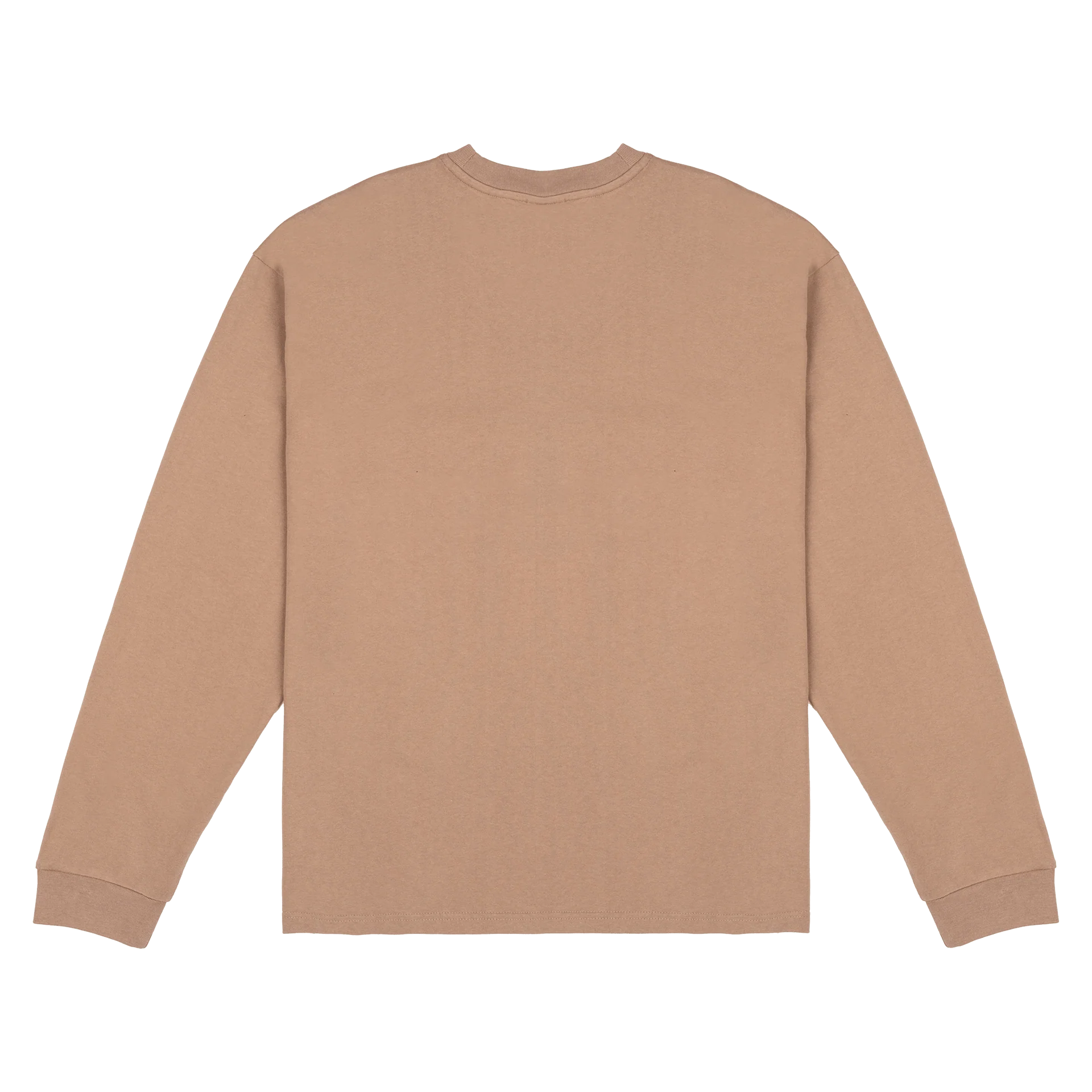 New Era Branded Alden Heavyweight Taupe Gray Long Sleeve Pocket T-Shirt