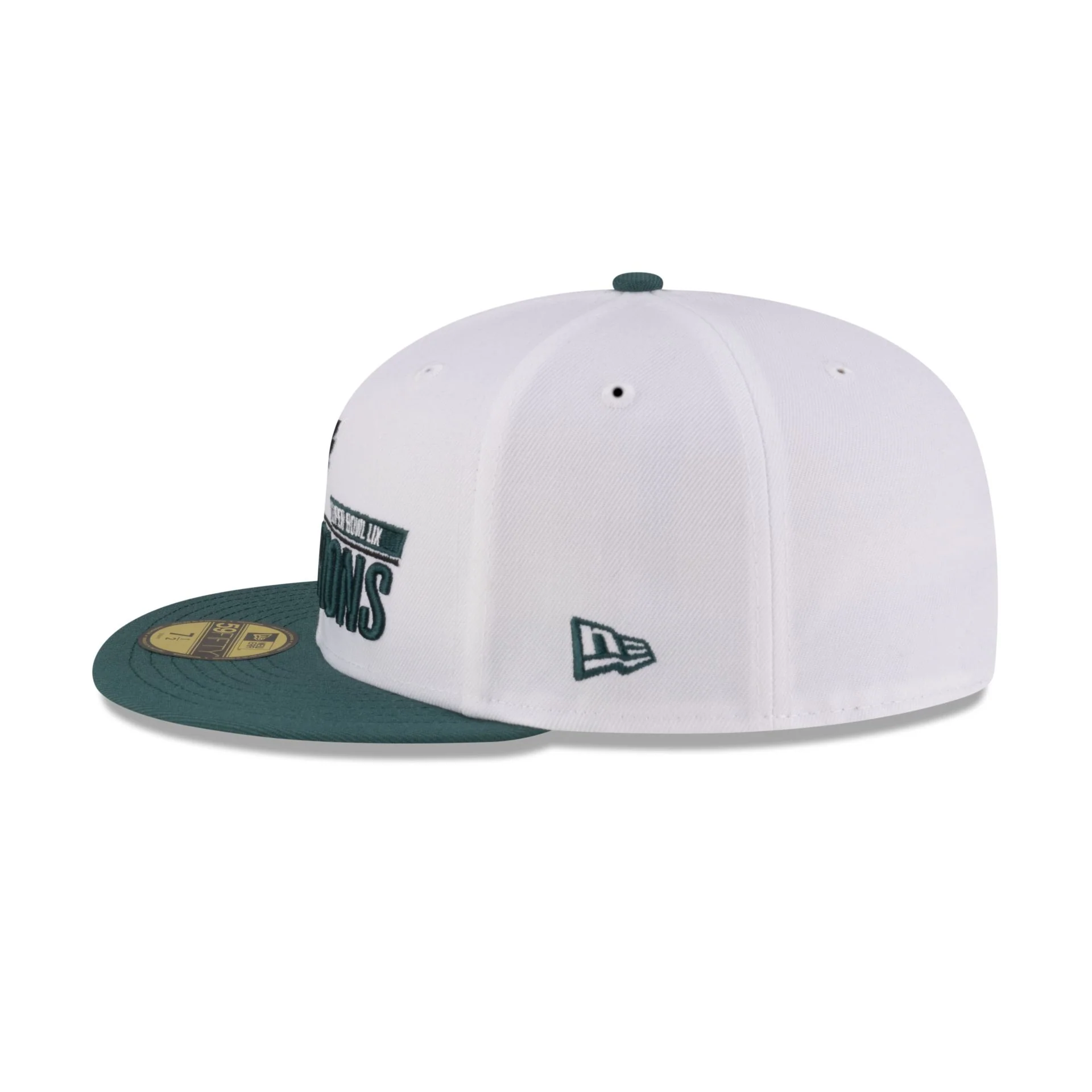 Philadelphia Eagles Super Bowl LIX Champions White 59FIFTY Fitted Hat