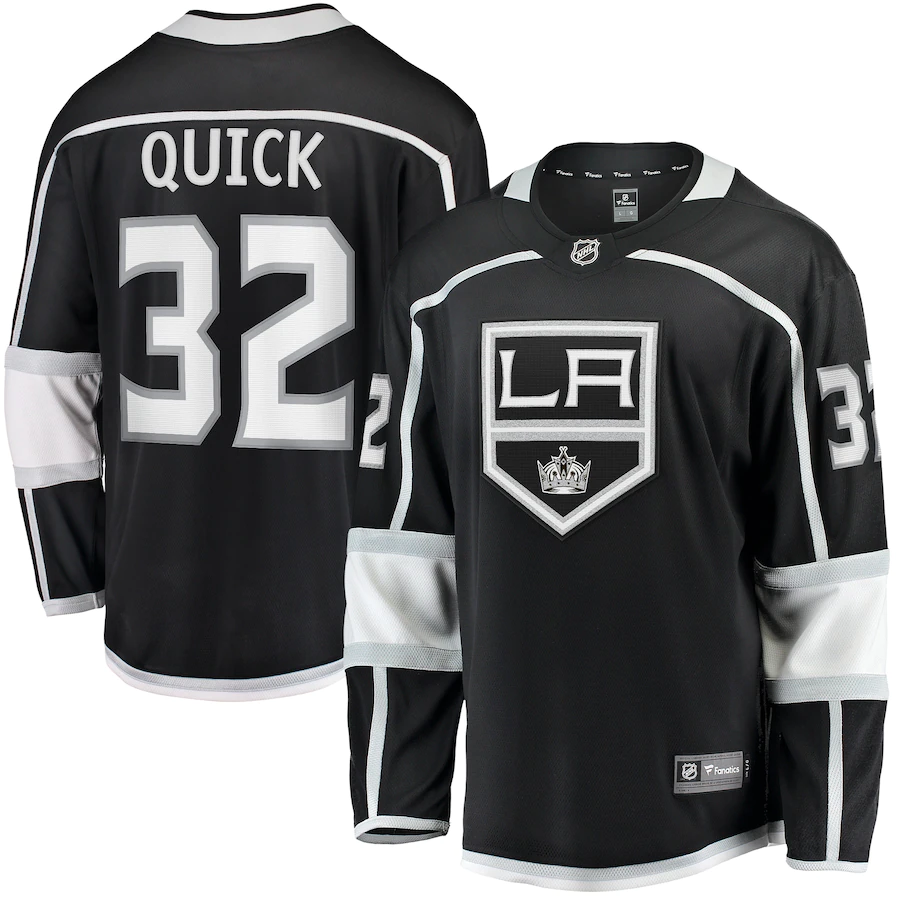 Men's Los Angeles Kings 32 Jonathan Branded Black Home Premier Breakaway Player Jersey