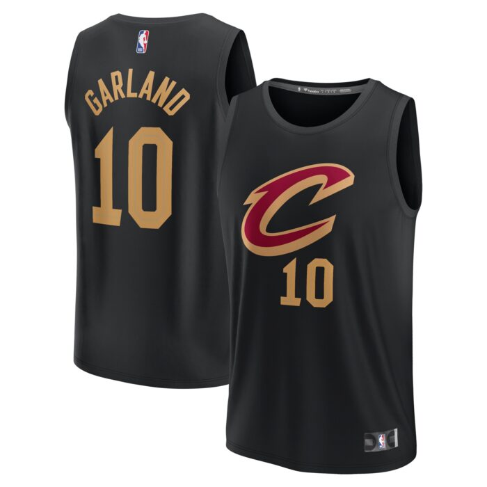 Youth Cleveland Cavaliers Darius Garland Fanatics Black Fast Break Replica Player Jersey – Statement Edition