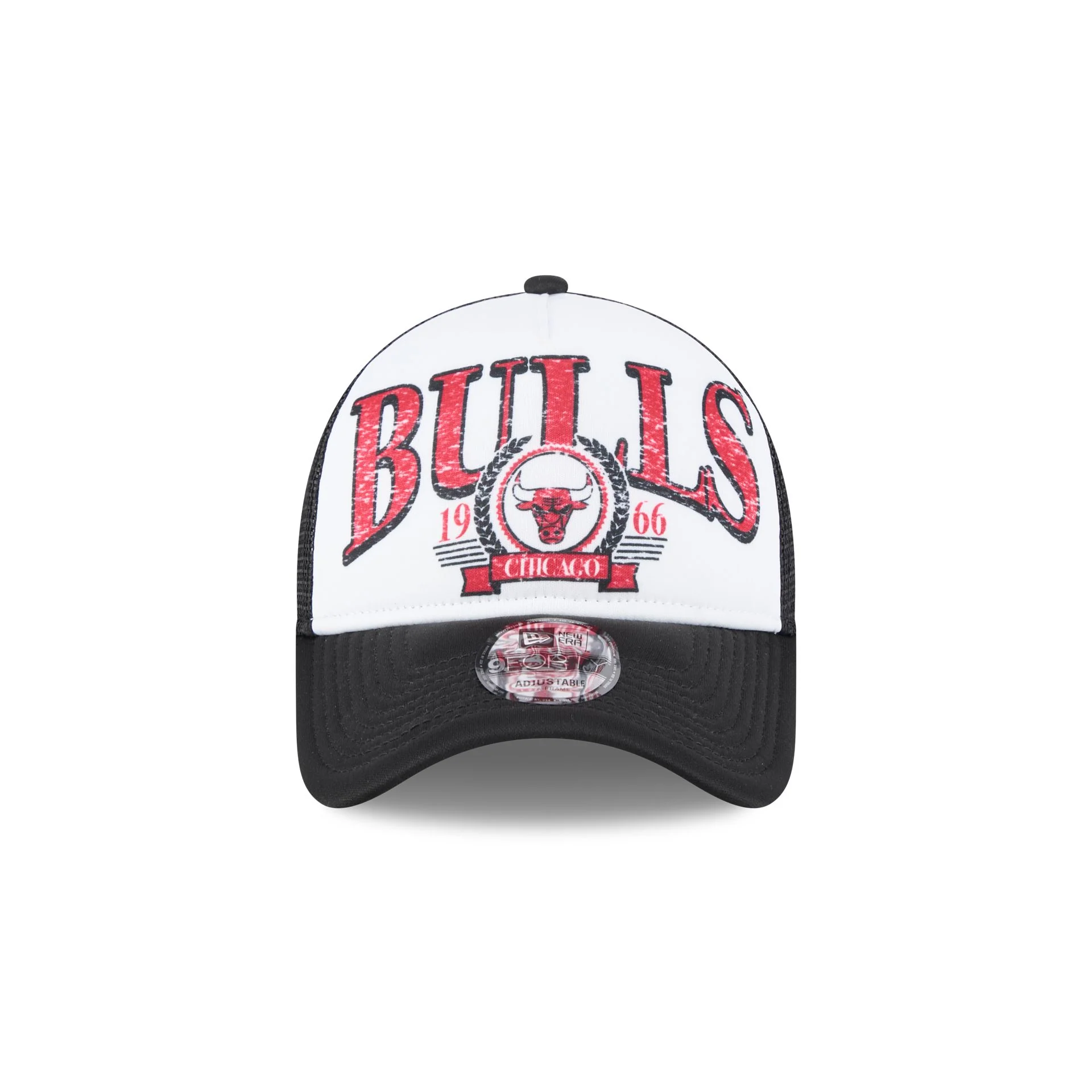 Chicago Bulls Distressed 9FORTY A-Frame Trucker Hat