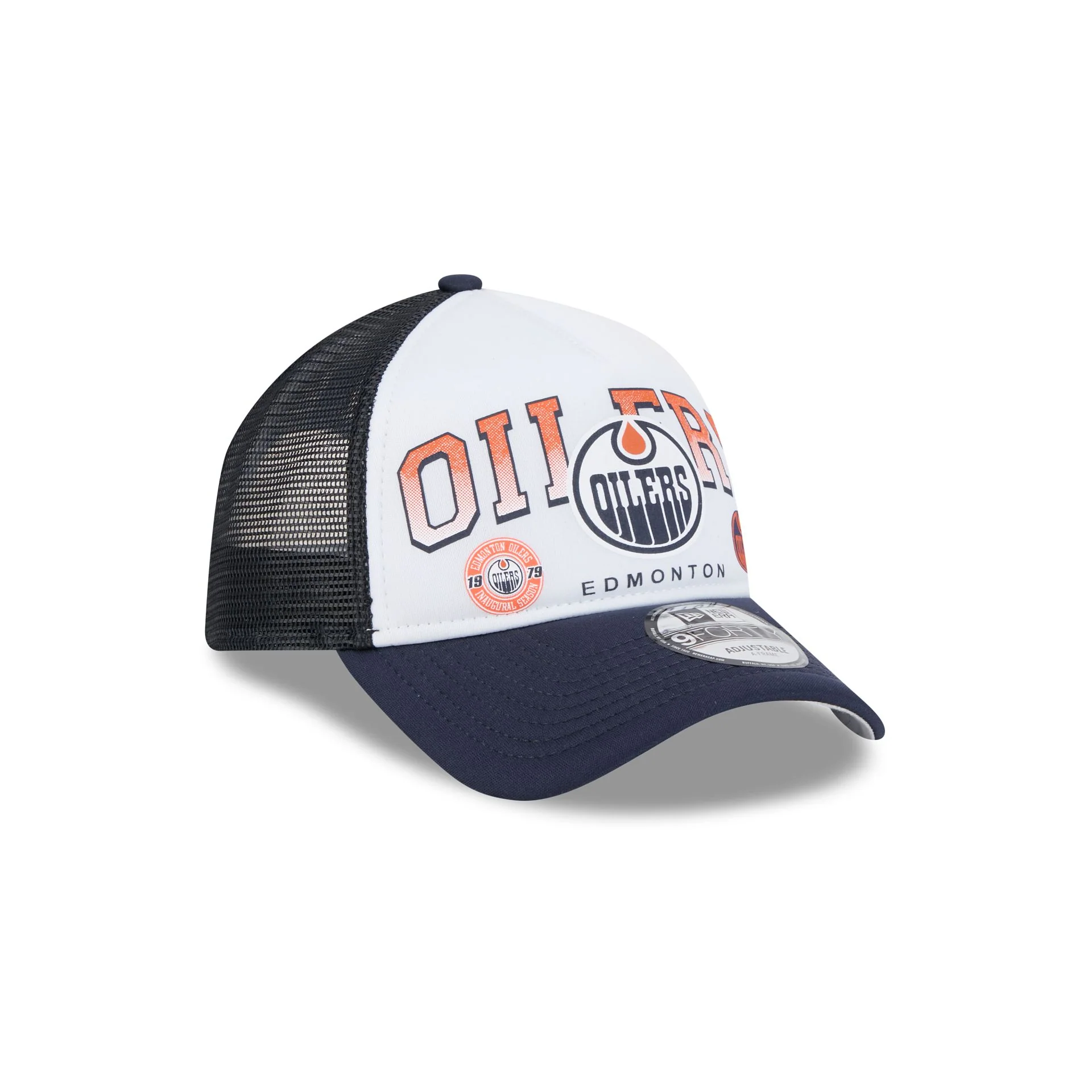 Edmonton Oilers Sport Classics 9FORTY A-Frame Trucker Hat