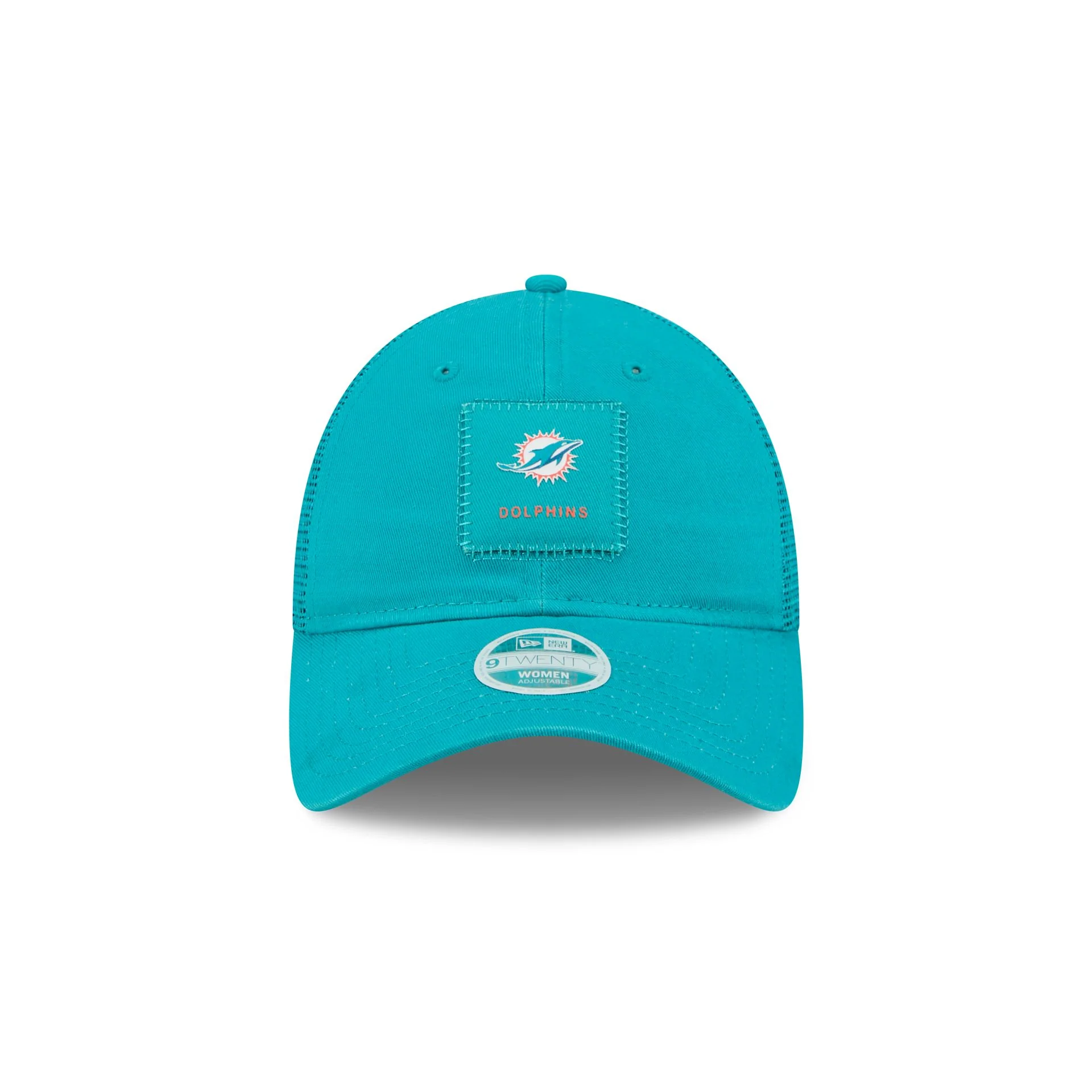 Miami Dolphins Women's Square Stitch 9TWENTY Trucker Hat