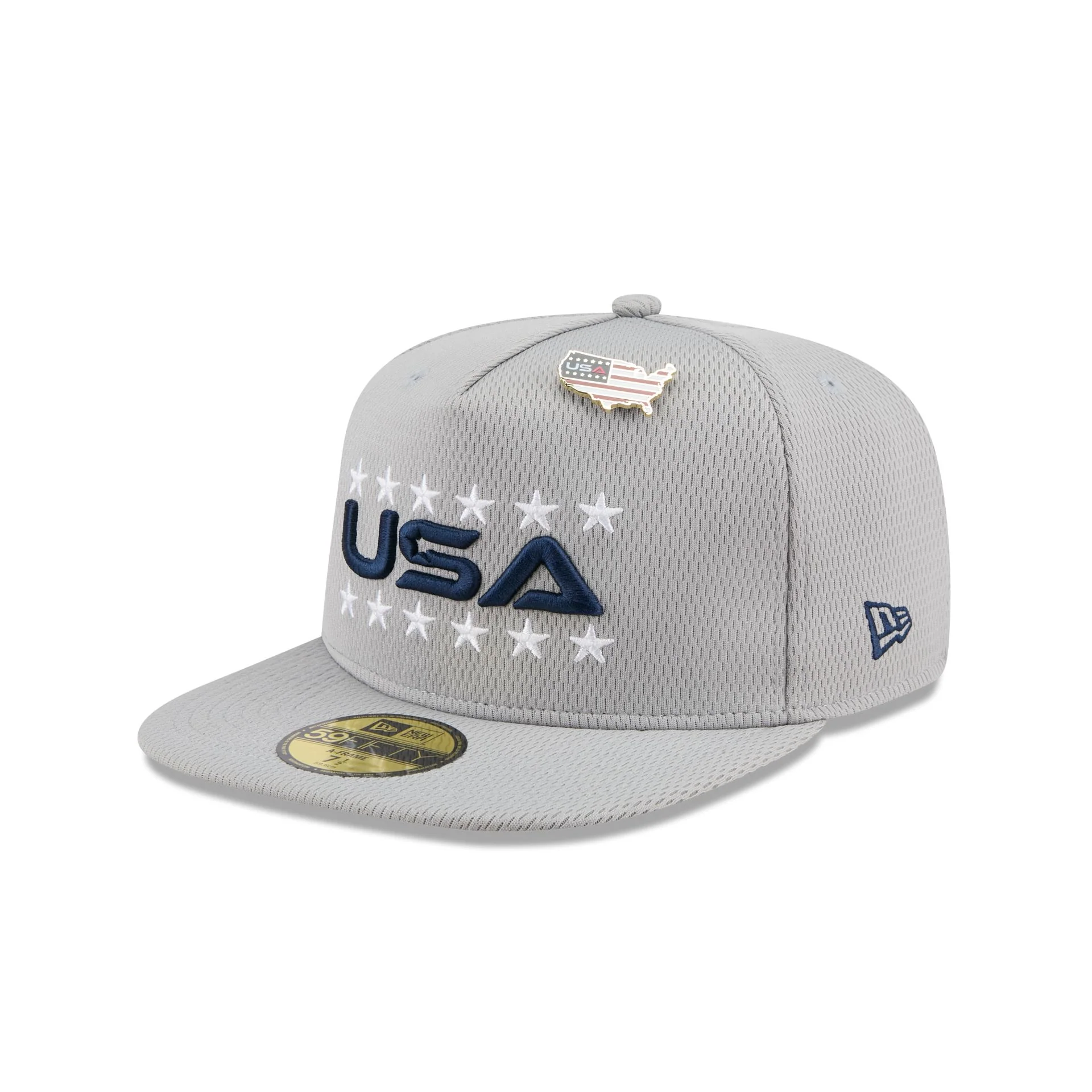 2025 Ryder Cup Team USA Gray 59FIFTY A-Frame Fitted Hat