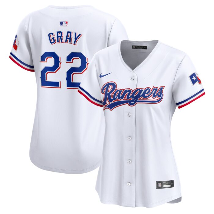 Women’s Texas Rangers Jon Gray Nike White Home Limited Player Jersey