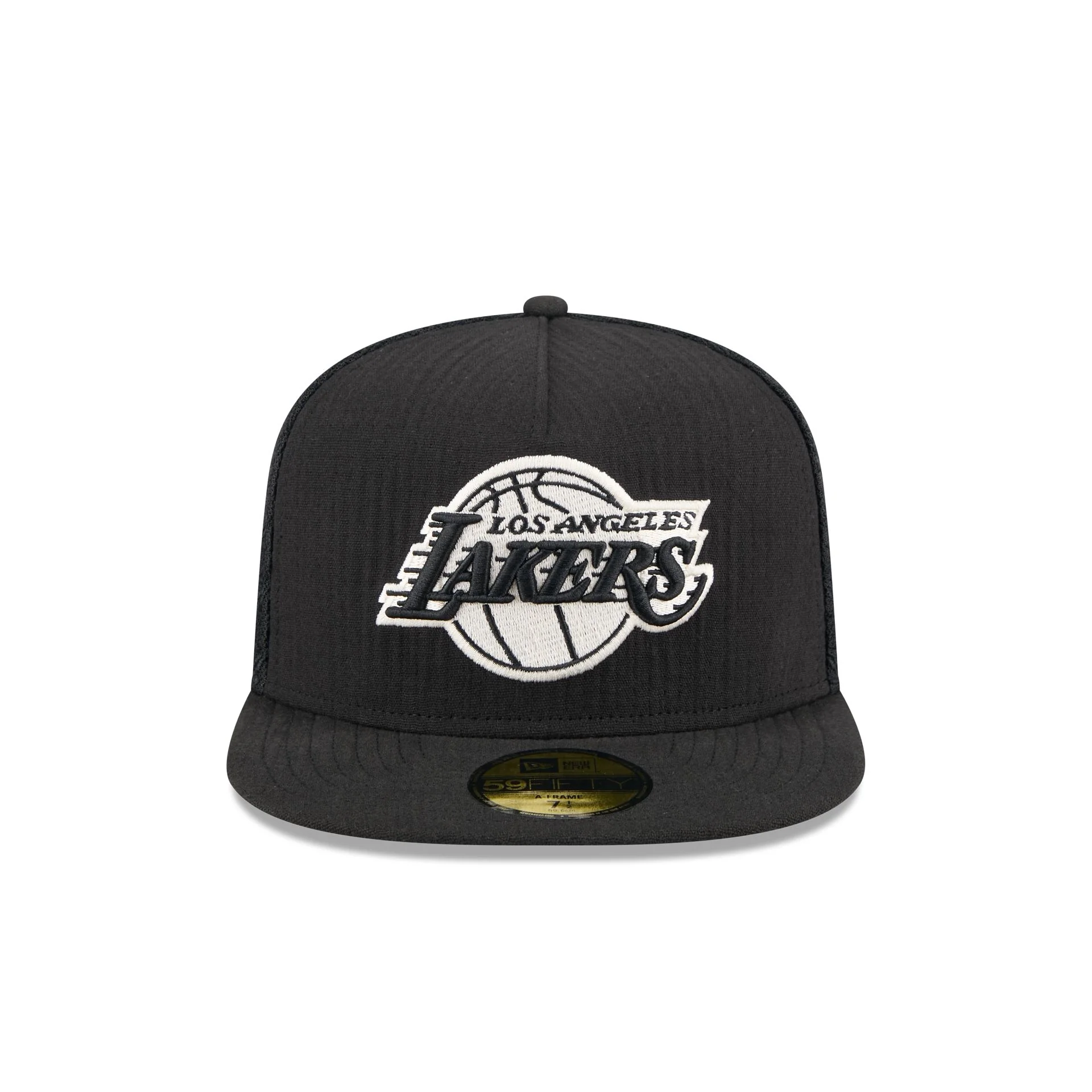 Los Angeles Lakers Black Mesh 59FIFTY A-Frame Fitted Hat
