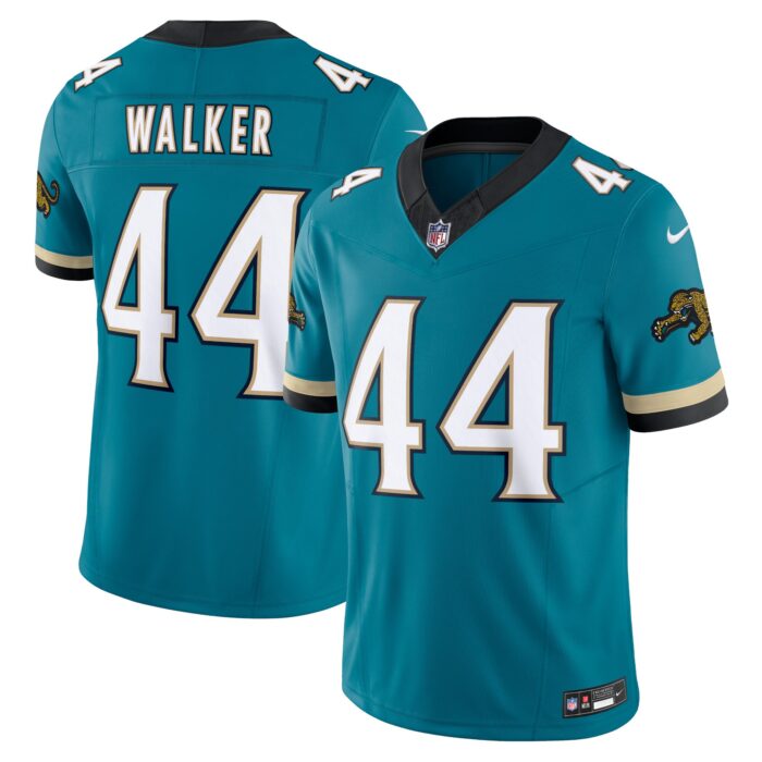 Men’s Jacksonville Jaguars Travon Walker Nike Teal Prowler Throwback Vapor F.U.S.E. Limited Jersey