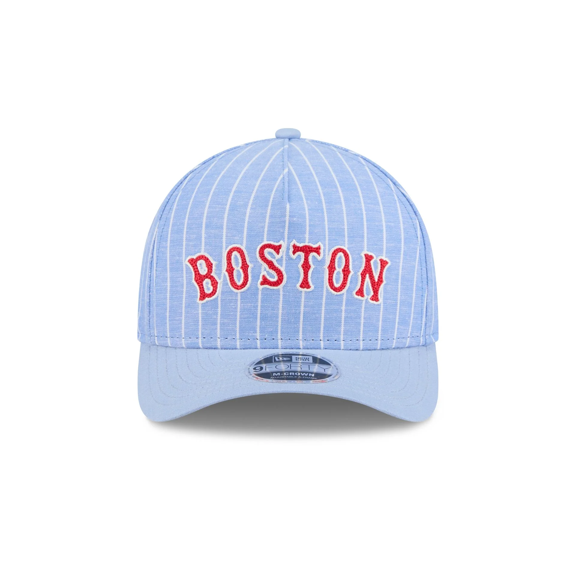 Boston Red Sox Pinstripe Linen 9FORTY M-Crown A-Frame Snapback Hat