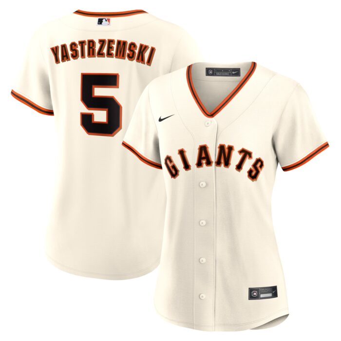 Women’s San Francisco Giants Mike Yastrzemski Nike Cream Home Replica Player Jersey