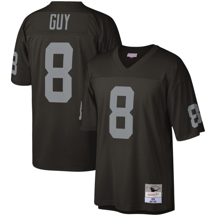 Men’s Las Vegas Raiders Ray Guy Mitchell & Ness Black Legacy Replica Jersey