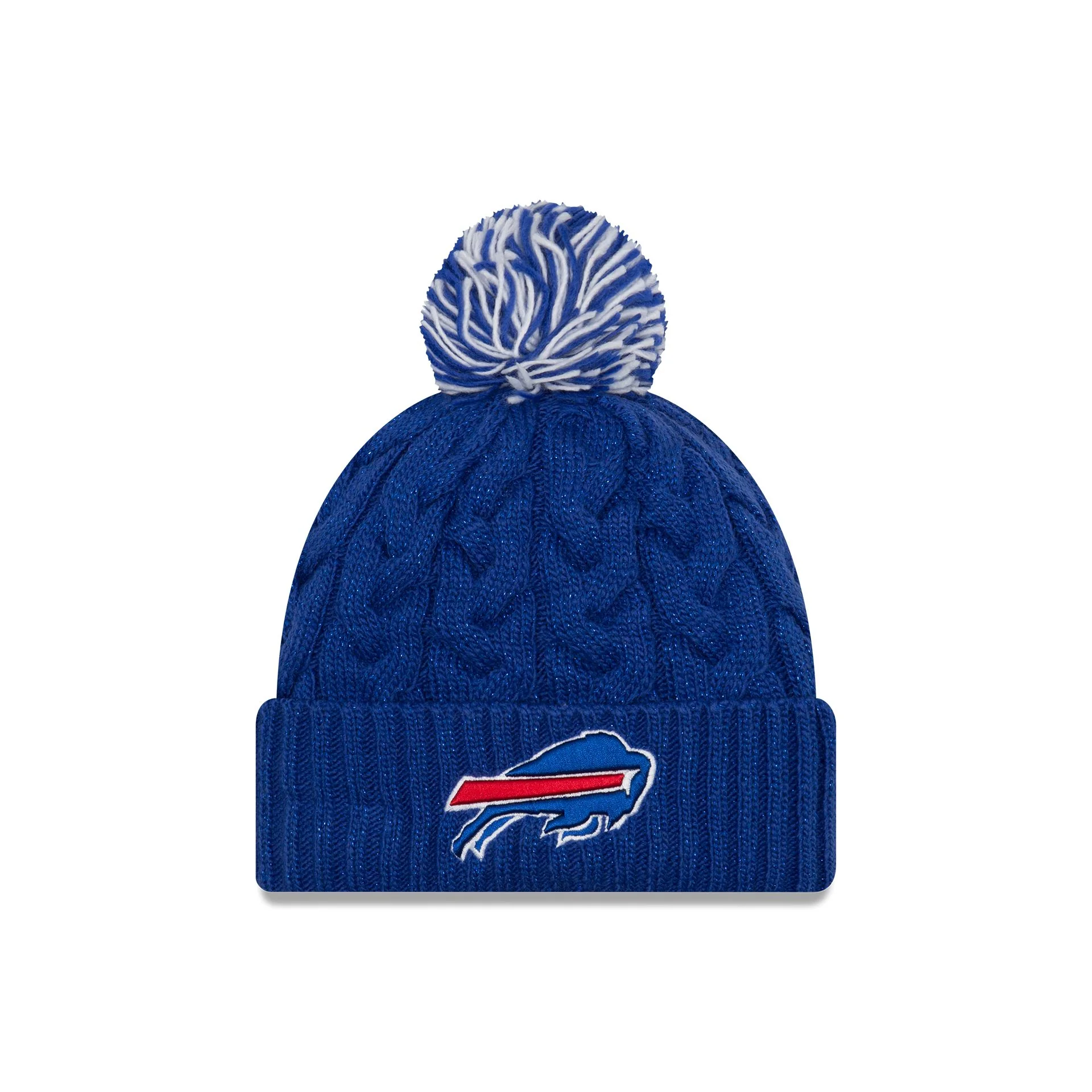 Buffalo Bills Cozy Cable Women's Pom Knit Hat