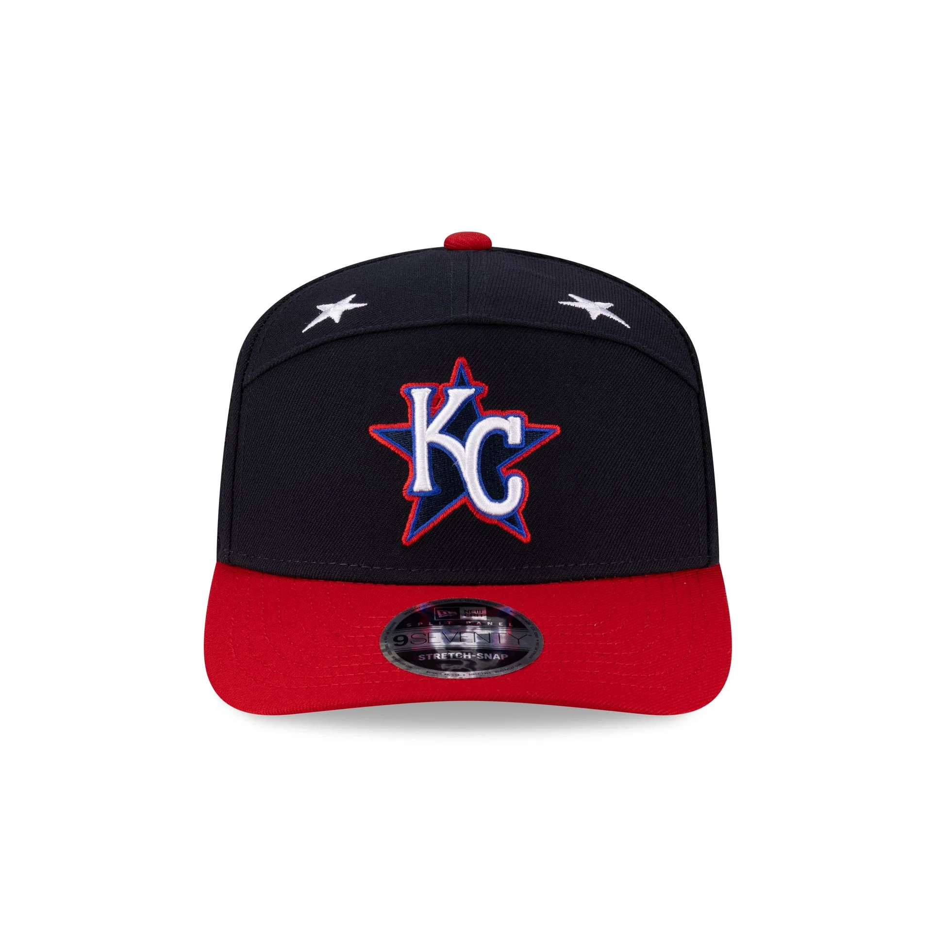 Kansas City Royals 2025 All-Star Game Workout Split Panel 9SEVENTY Stretch-Snap Hat