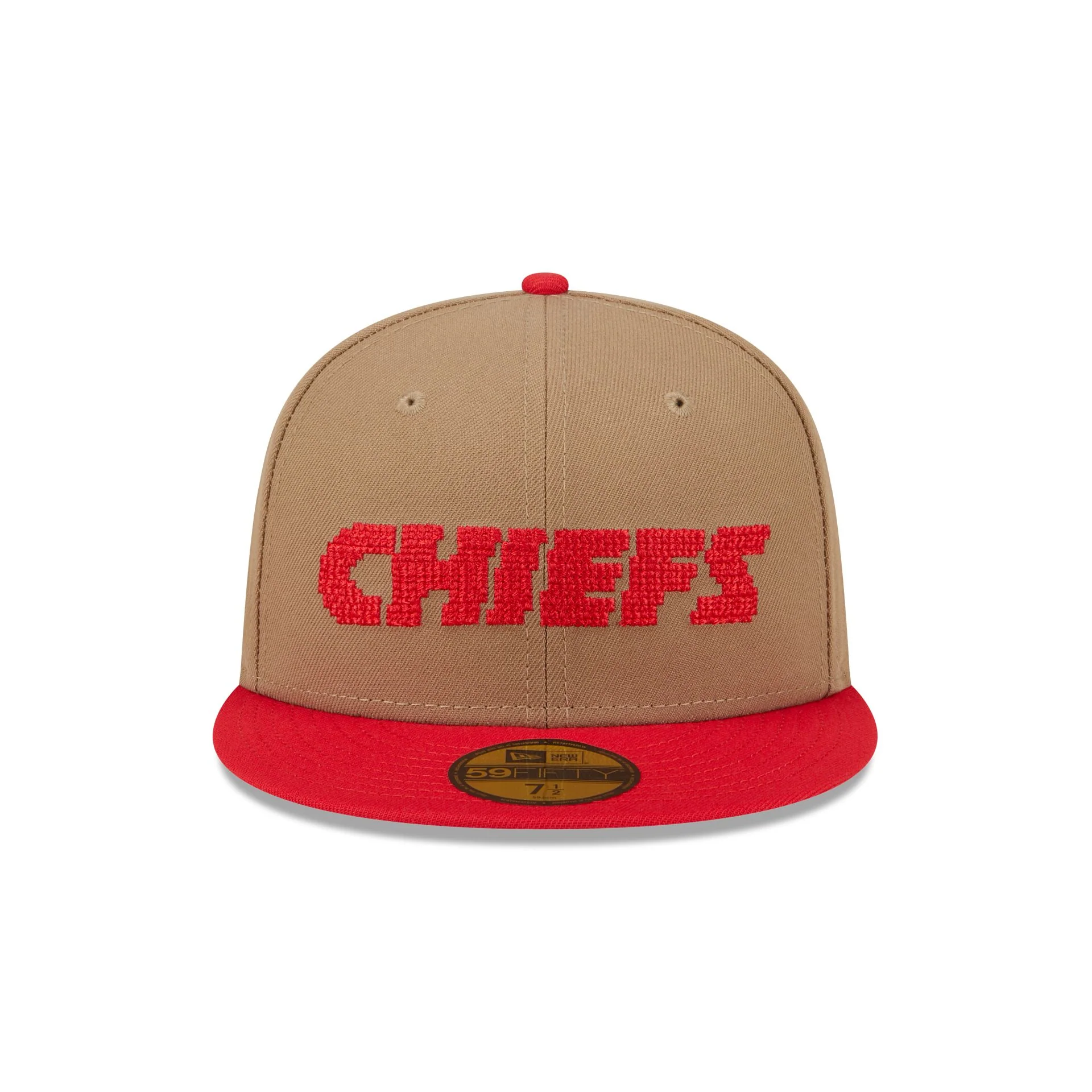 Kansas City Chiefs Classic 8-Bit Wordmark 59FIFTY Fitted Hat