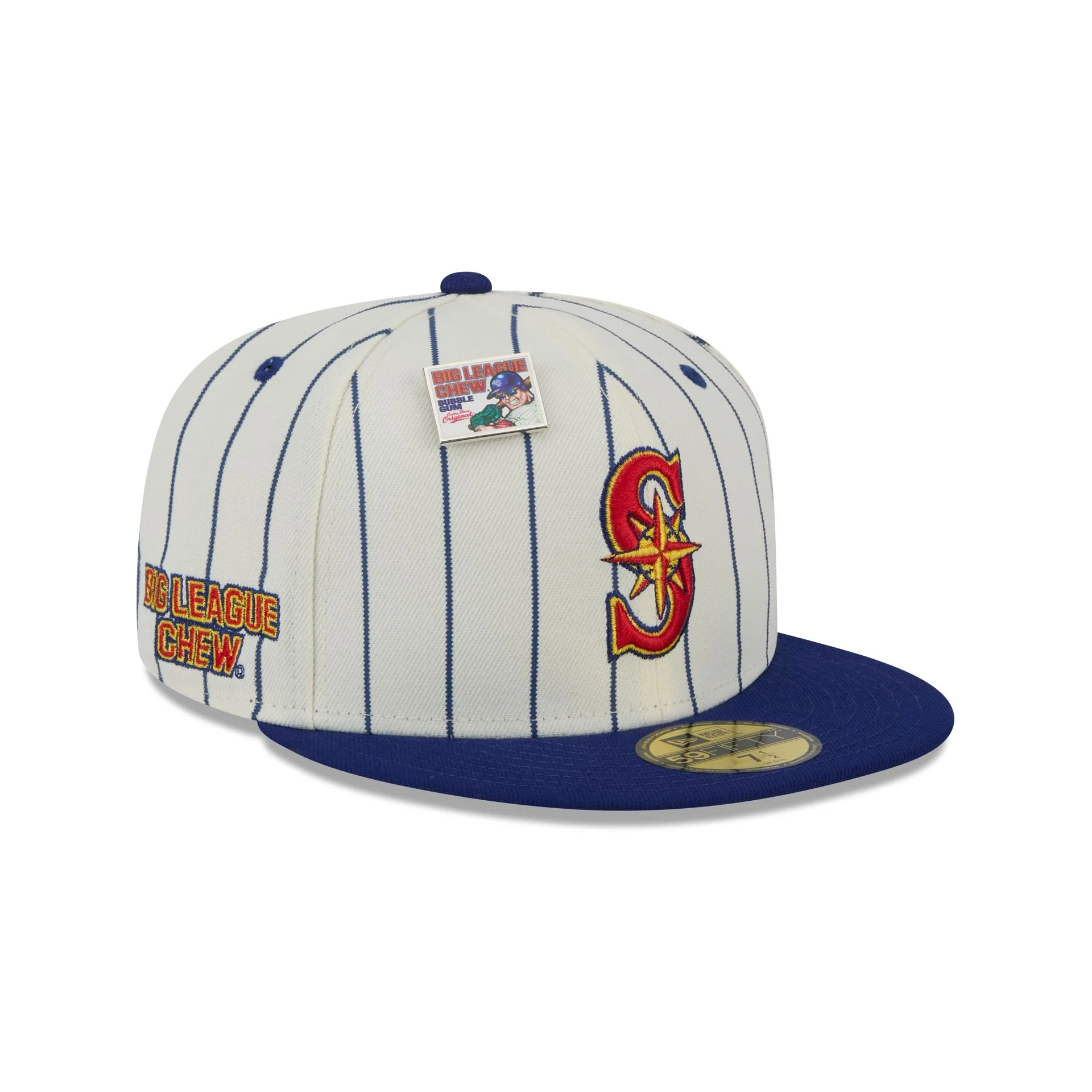 Big League Chew X Seattle Mariners Pinstripe 59FIFTY Fitted Hat