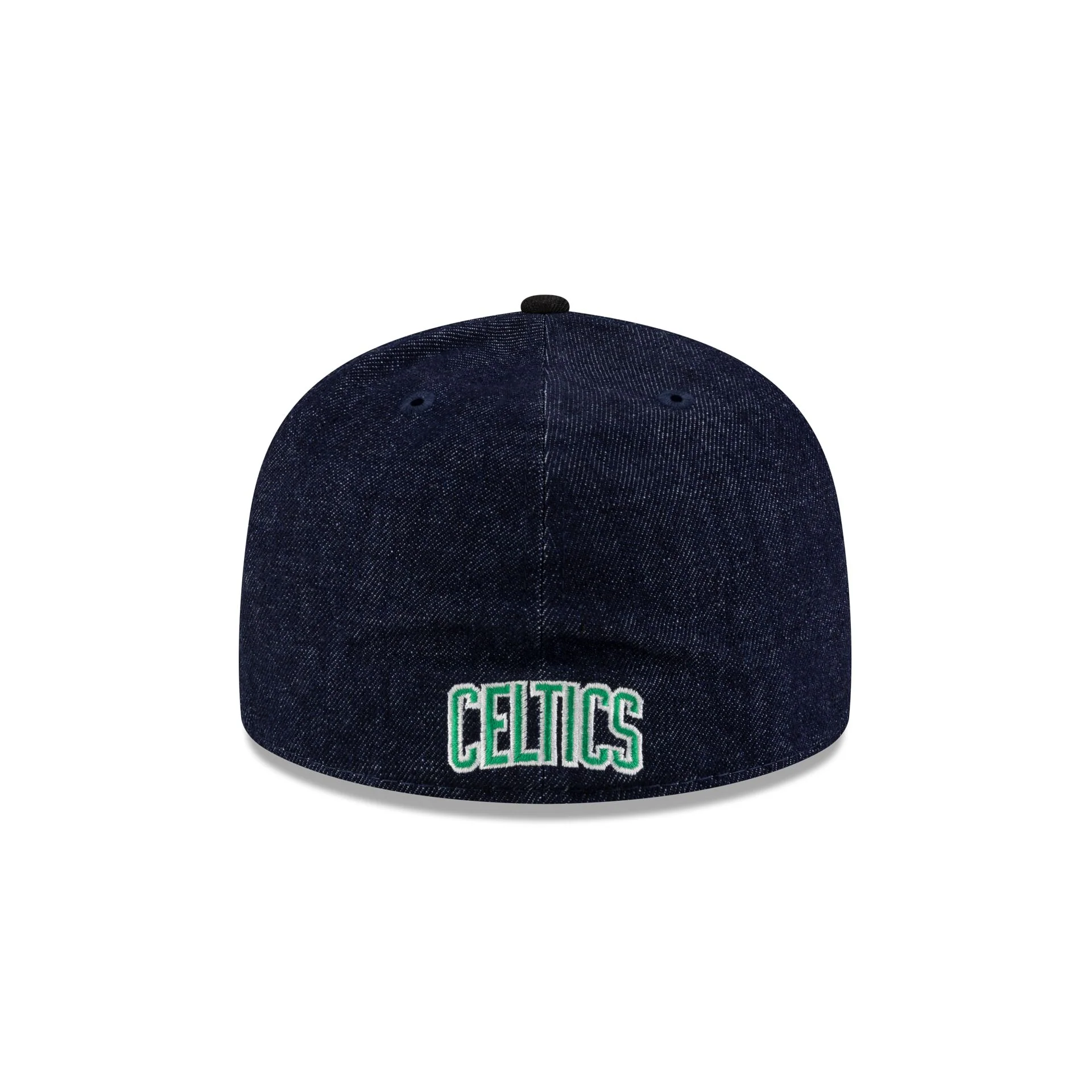 Boston Celtics Navy Denim 59FIFTY A-Frame Fitted Hat