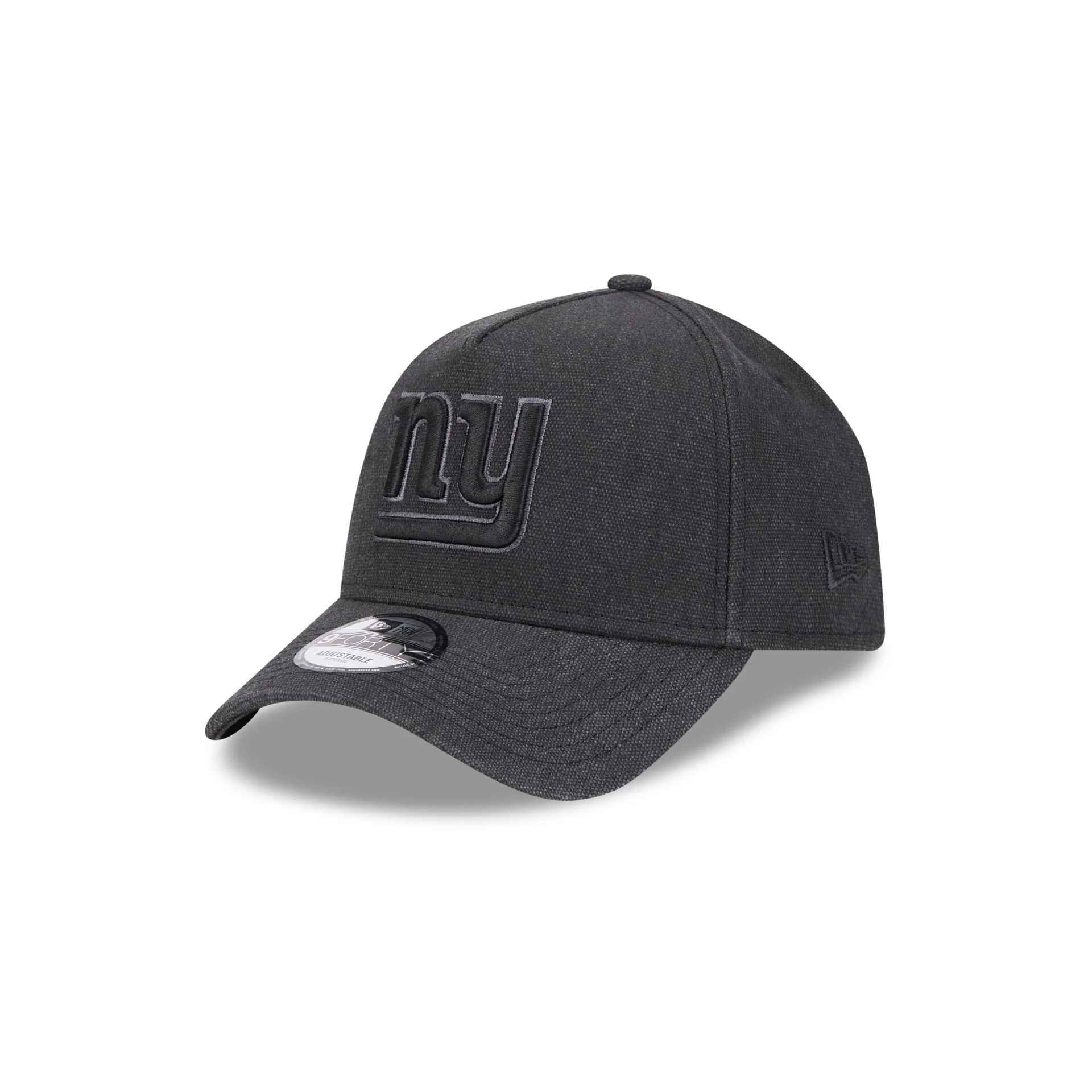 New York Giants Logo Essentials Black 9FORTY A-Frame Snapback Hat