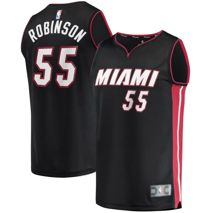 Men’s Miami Heat Duncan Robinson Fanatics Black Fast Break Replica Jersey – Icon Edition