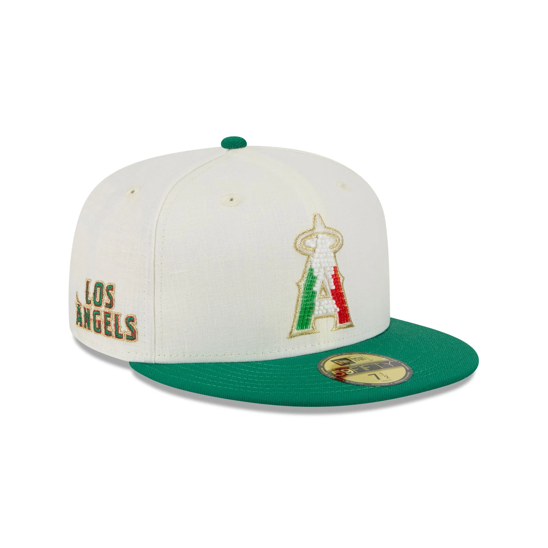 Los Angeles Angels Beaded Linen 59FIFTY Fitted Hat